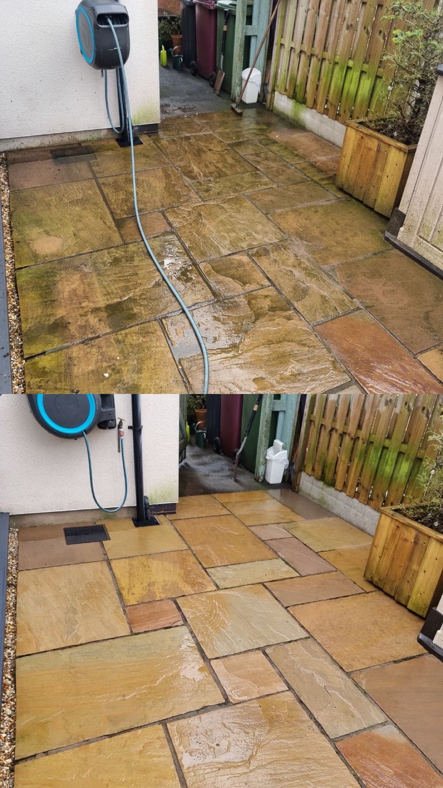Indian Sandstone Before vs After